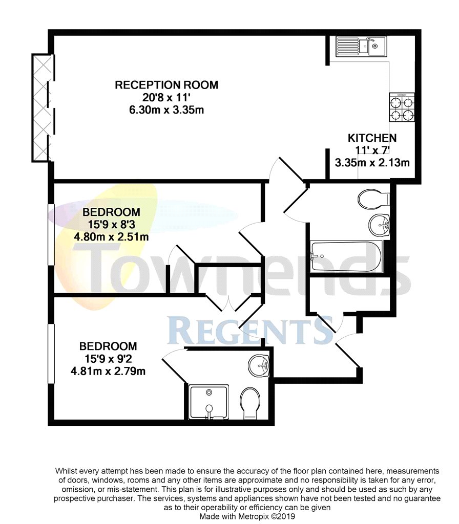 2 Bedrooms Flat for sale in Sundeala Close, Sunbury-On-Thames TW16