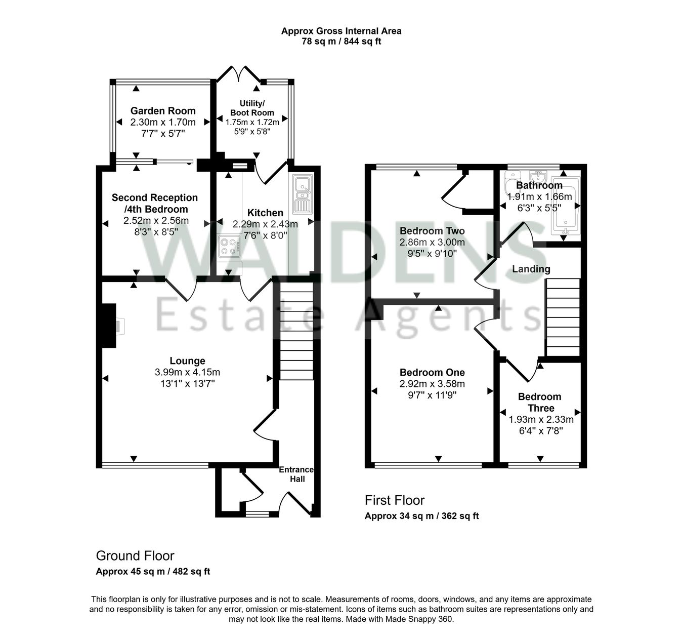 11, Franklin Close, Marston Moretaine floorplan