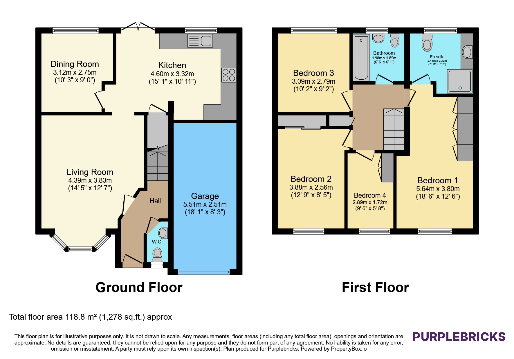 61, Thorneycroft Close, Walton-on-Thames floorplan