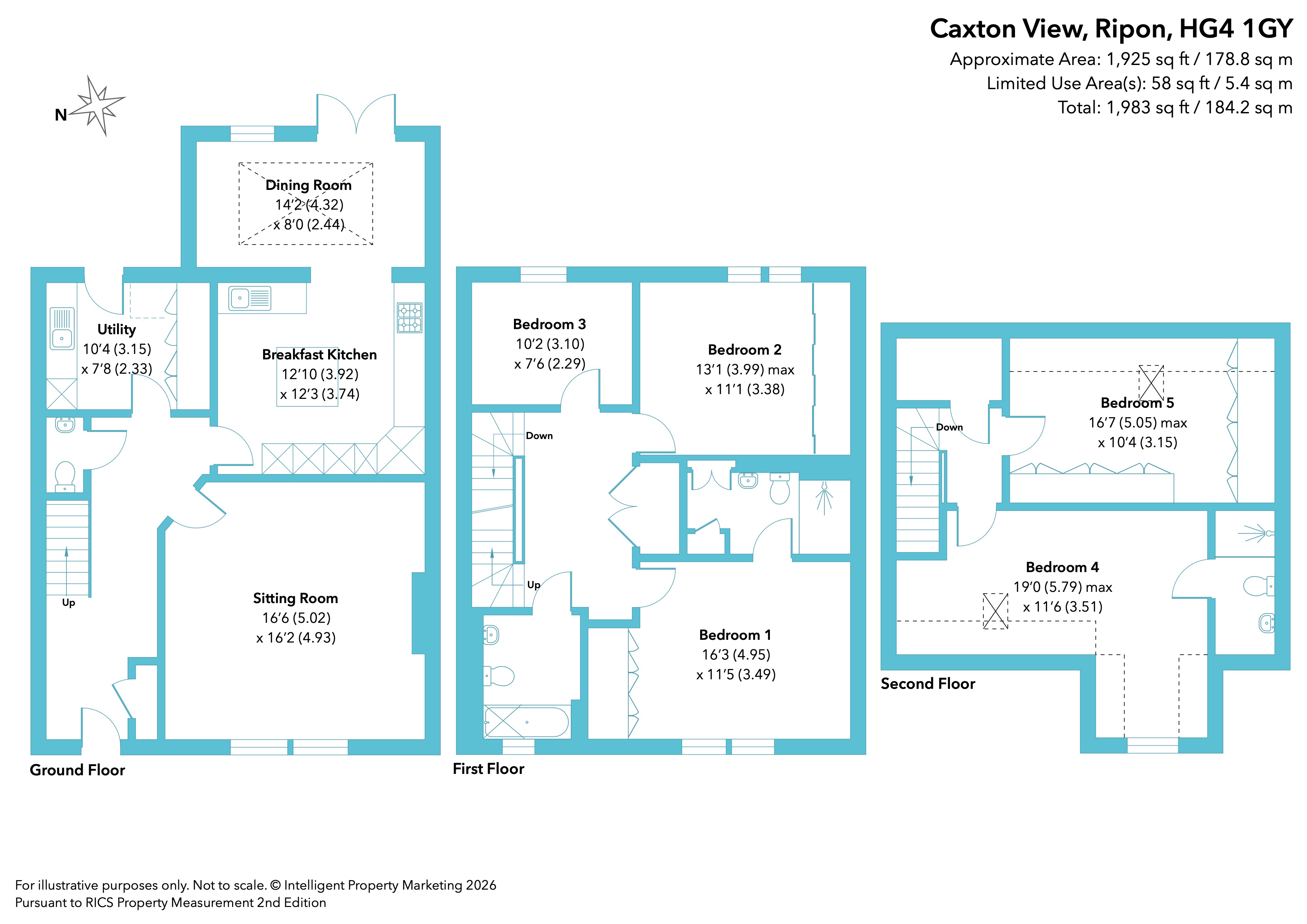 2, Caxton View, North Yorkshire floorplan