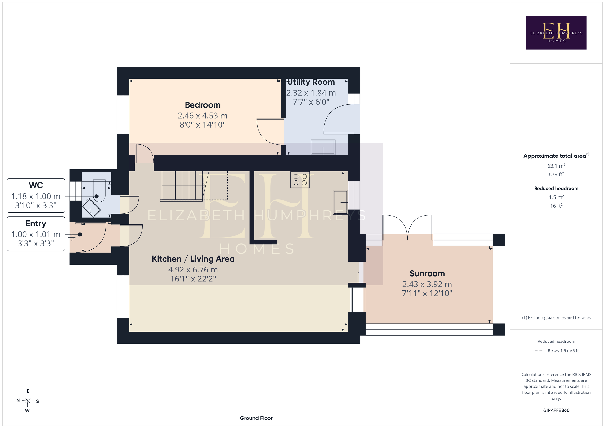 72 Priory Park, Morpeth floorplan