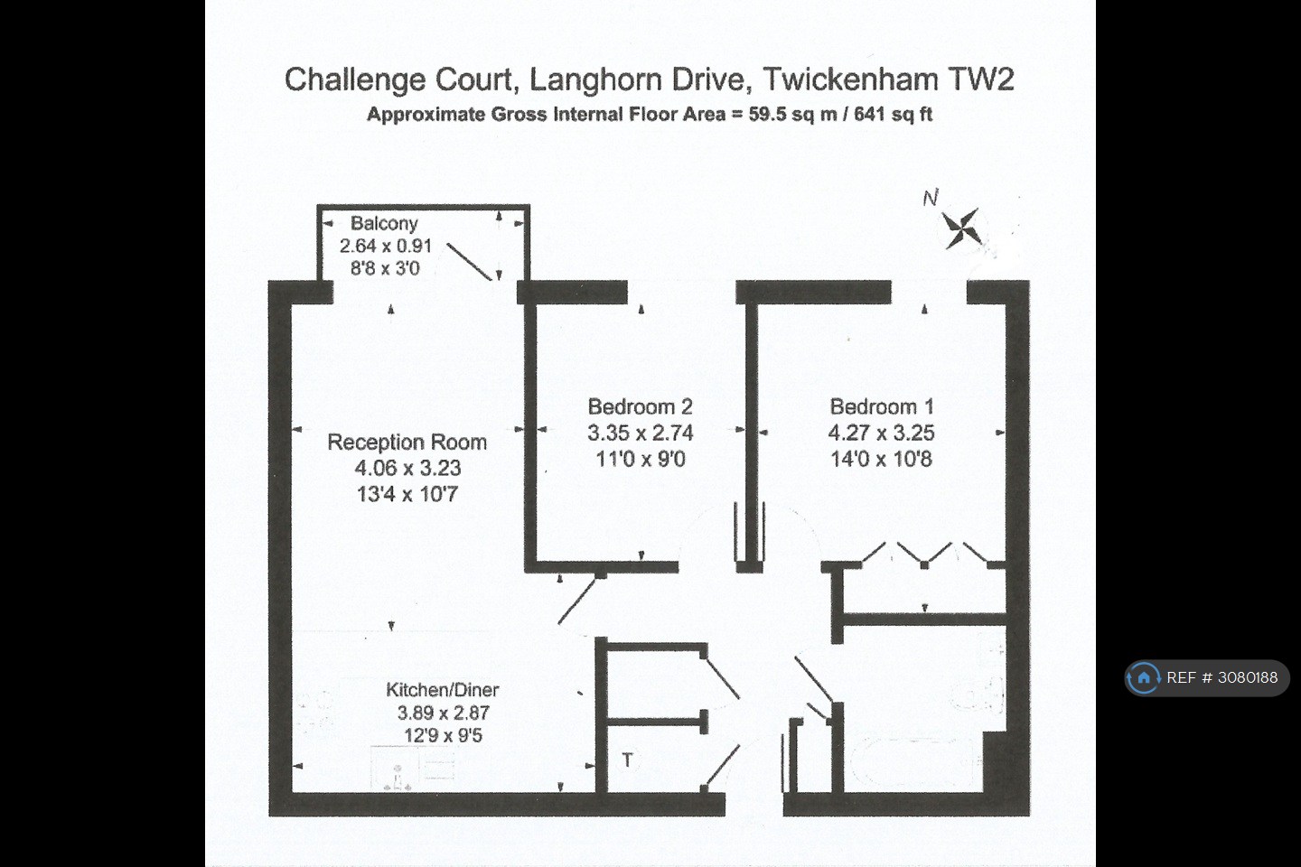 Challenge Court Langhorn Drive, Twickenham floorplan