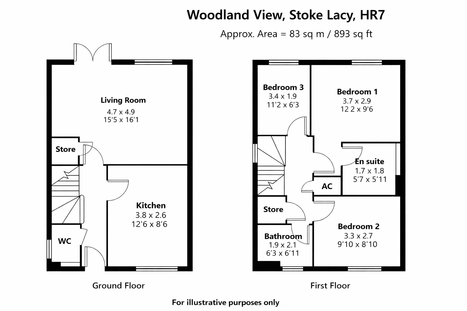 8, Woodland View, Bromyard floorplan
