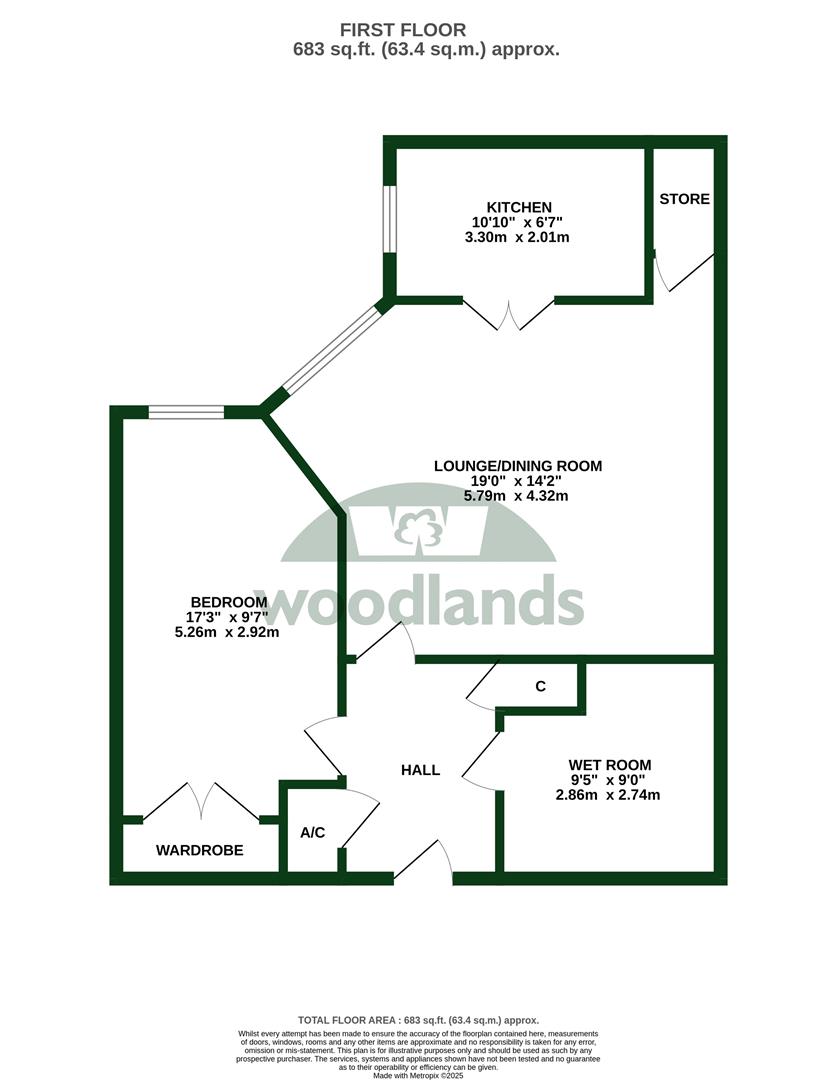 27 Linters Court, London Road, Redhill floorplan