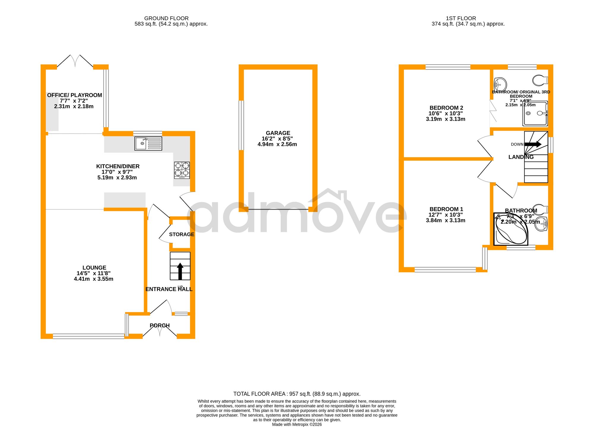 69 Barley Road, Warrington floorplan