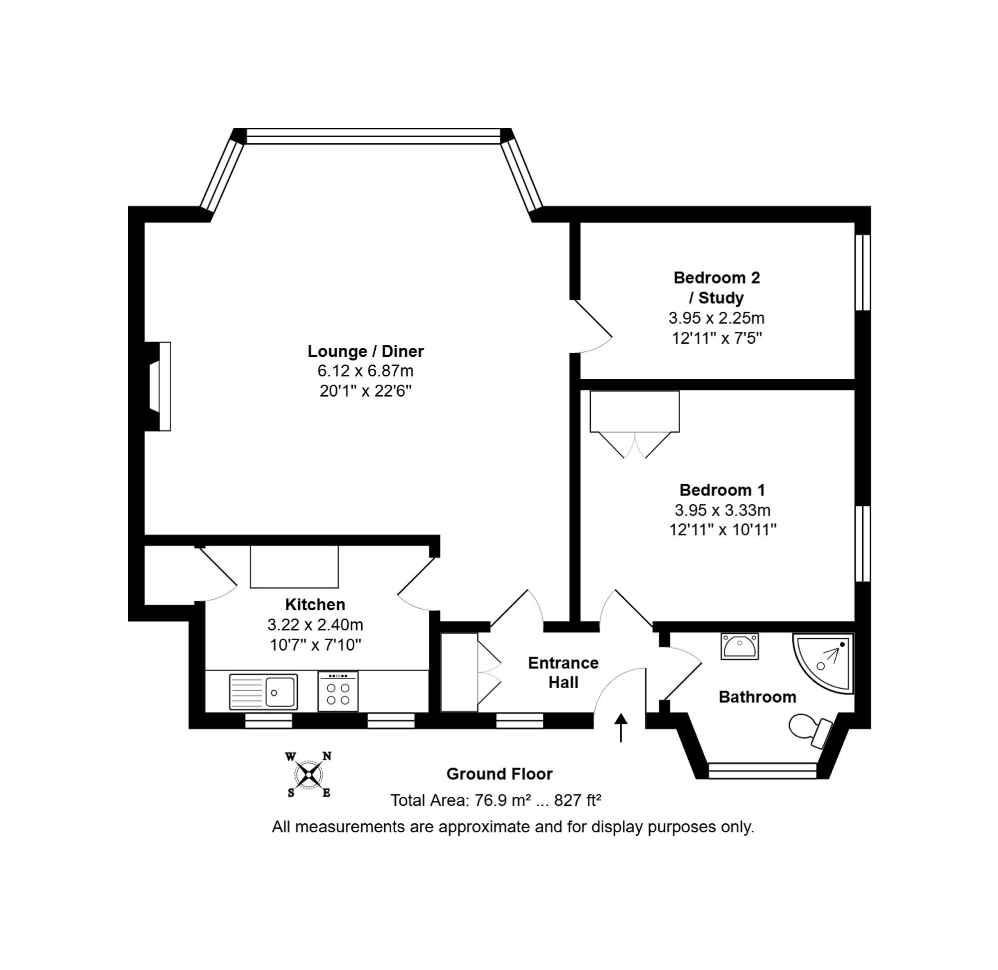 Flat 3, 2a Leadhall Drive, Harrogate floorplan