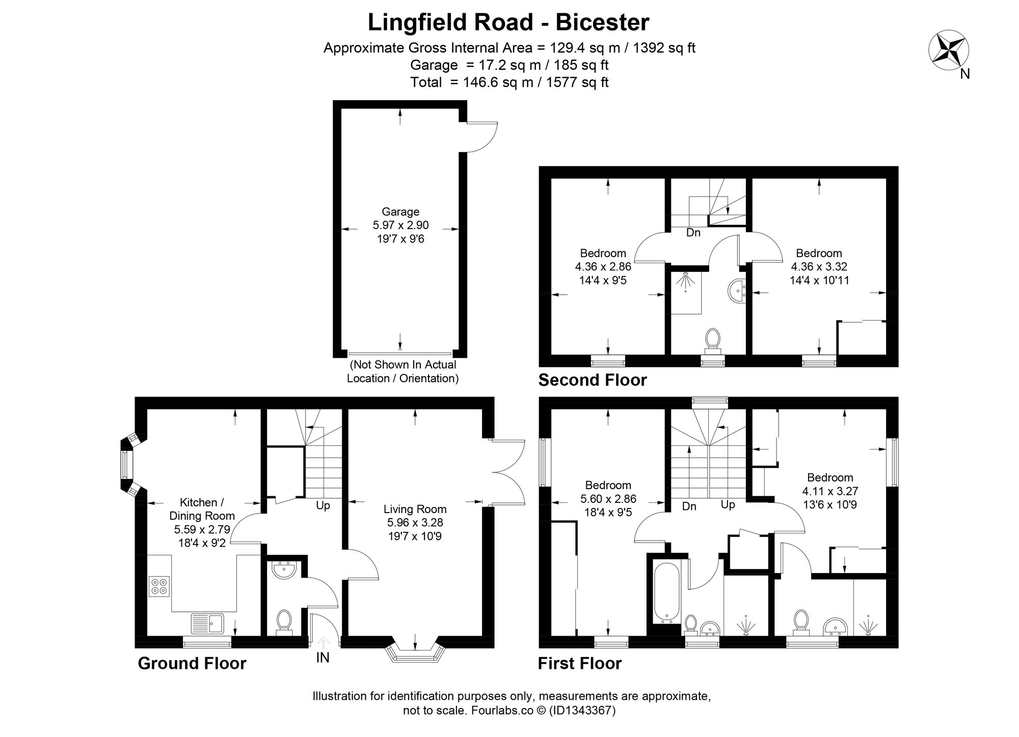 50 Lingfield Road, Bicester floorplan