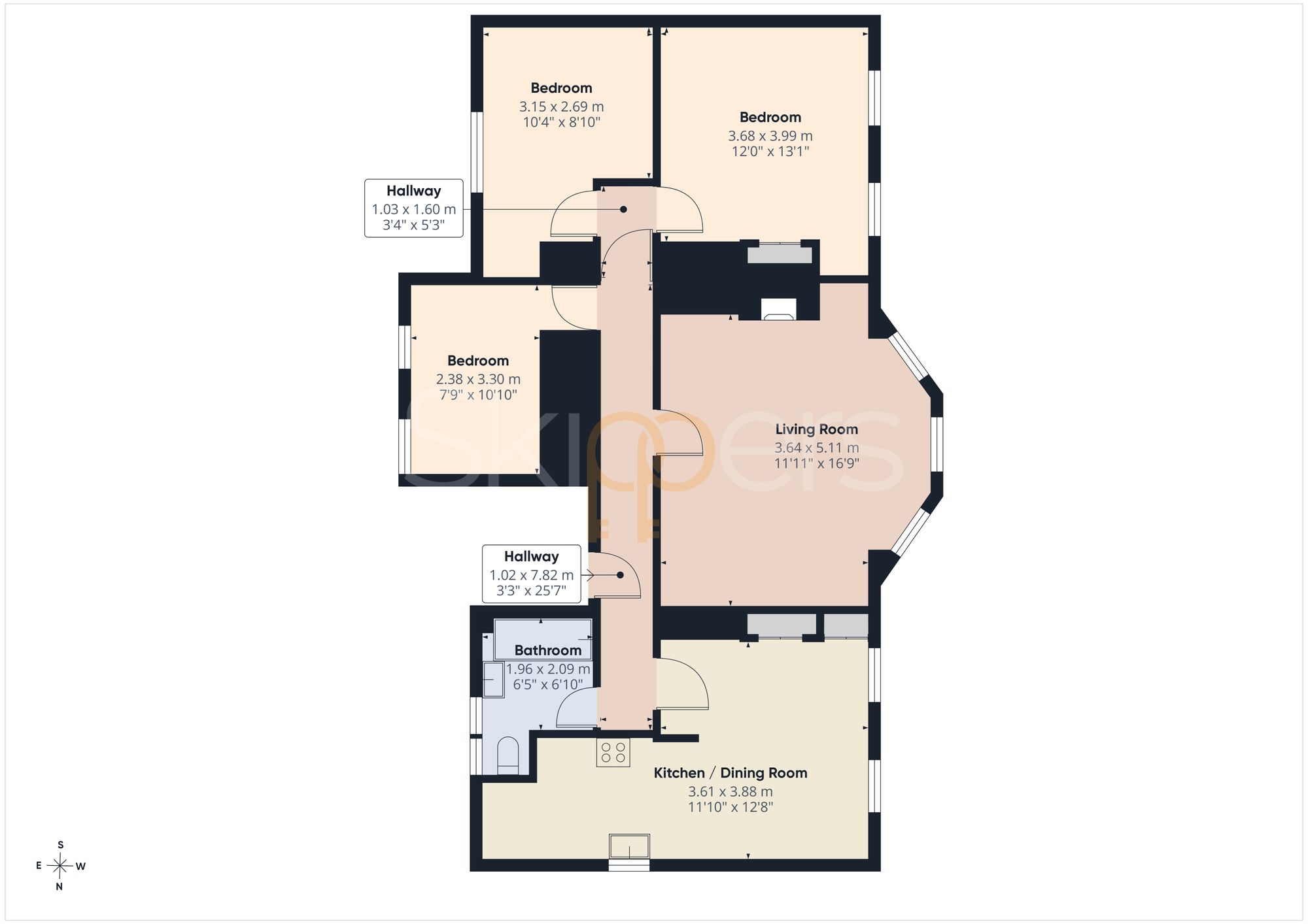 Flat 2, 11 Godwyn Road, Folkestone floorplan