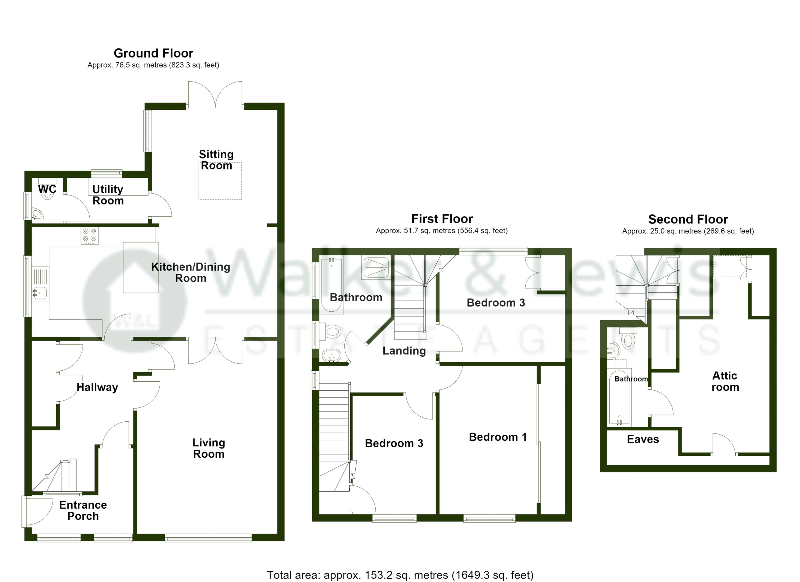 44 The Walk, Merthyr Tydfil floorplan