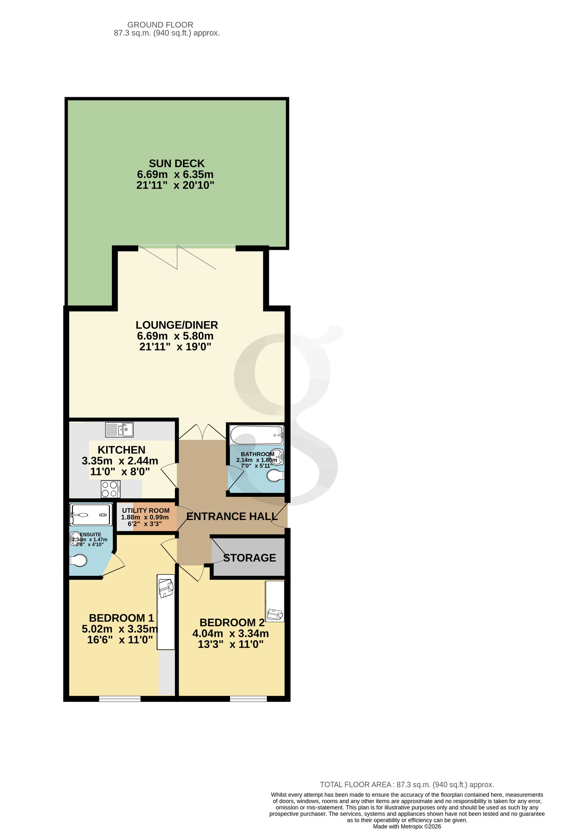 Flat 5, Rockhampton La Route De St. Aubin, Jersey floorplan
