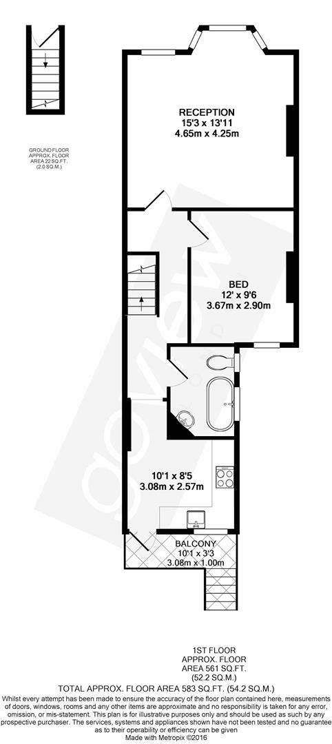 FFF, 166 Whitestile Road, Brentford floorplan