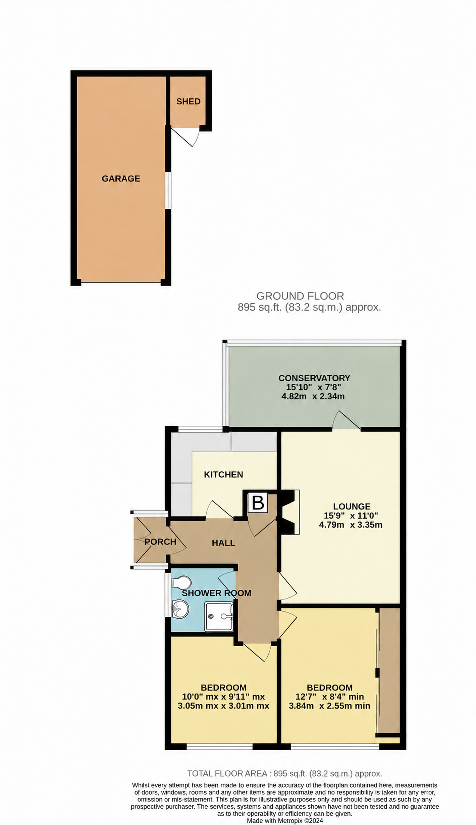 3, Snowdon Close, Kidderminster floorplan