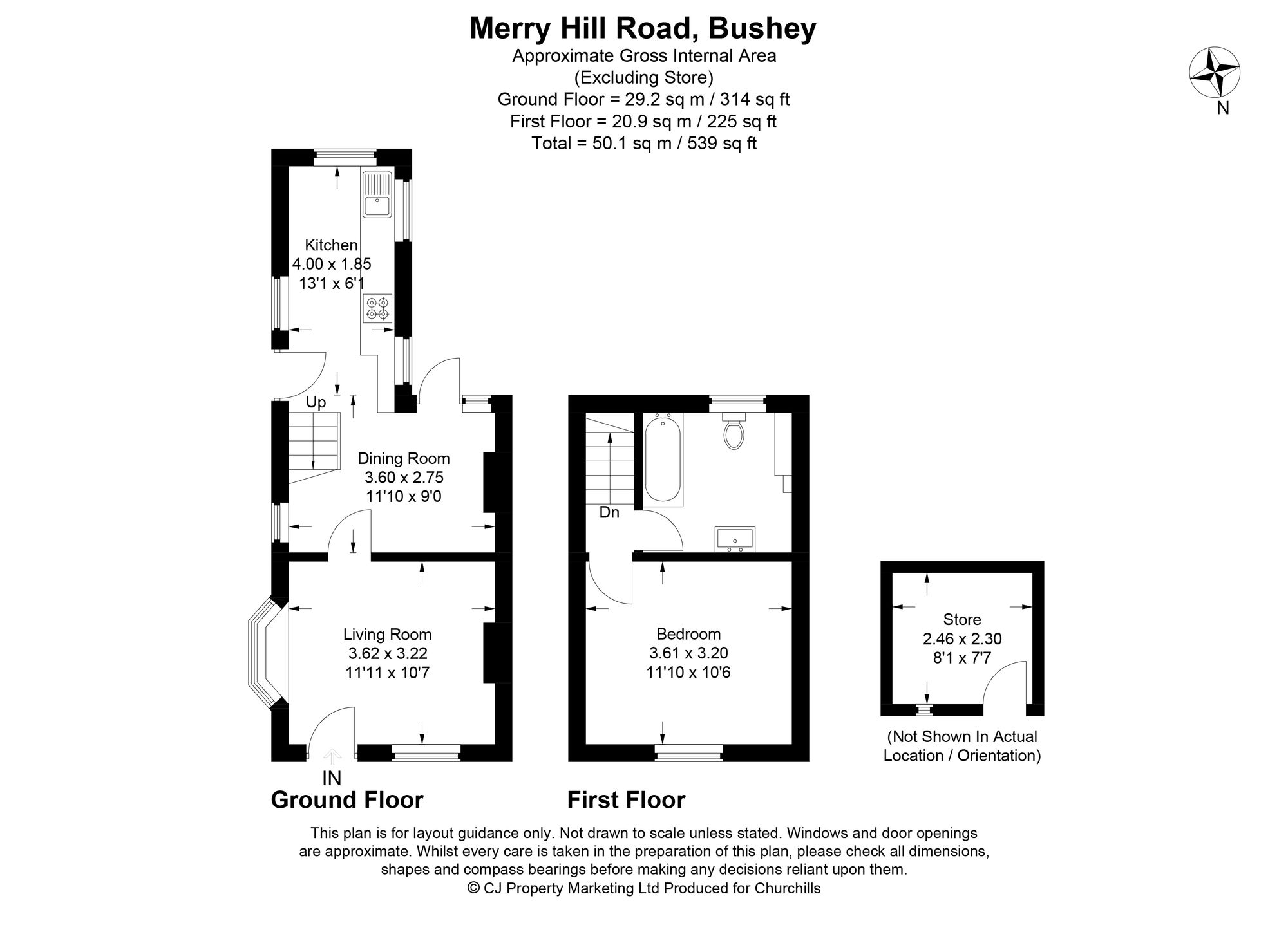146 Merry Hill Road, Bushey floorplan