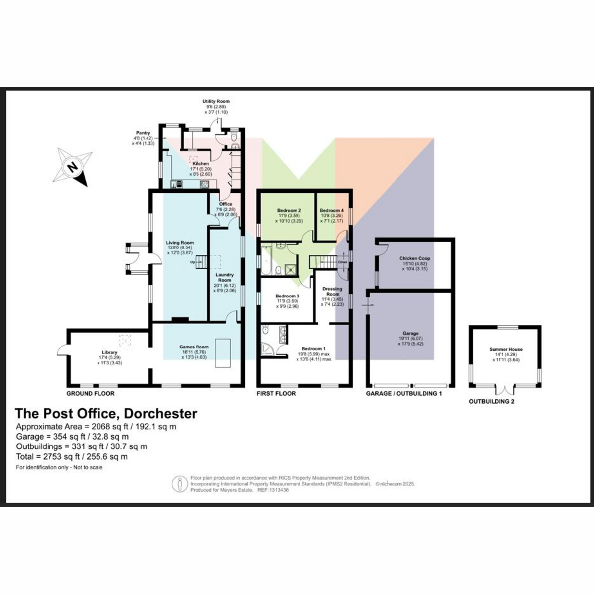 Piddletrenthide, The Post Office, Dorchester floorplan