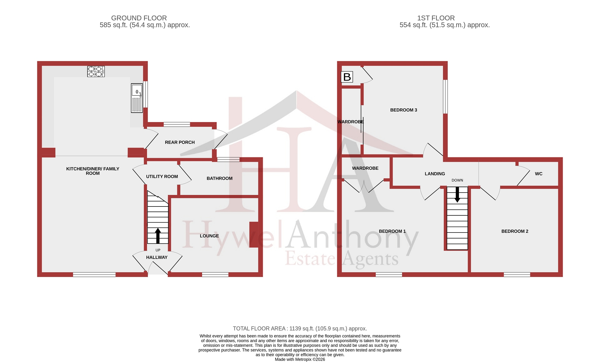 Rock House, Siop Y Coed, Pontypridd floorplan
