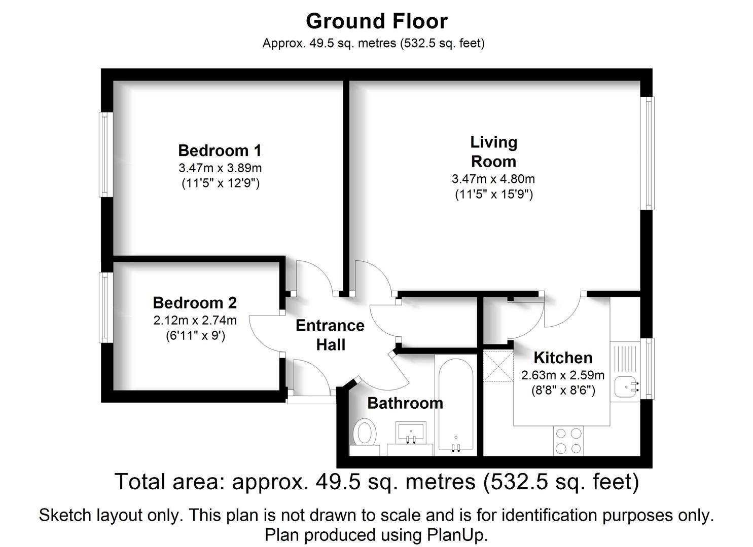 7, Watersplash Court, St Albans floorplan