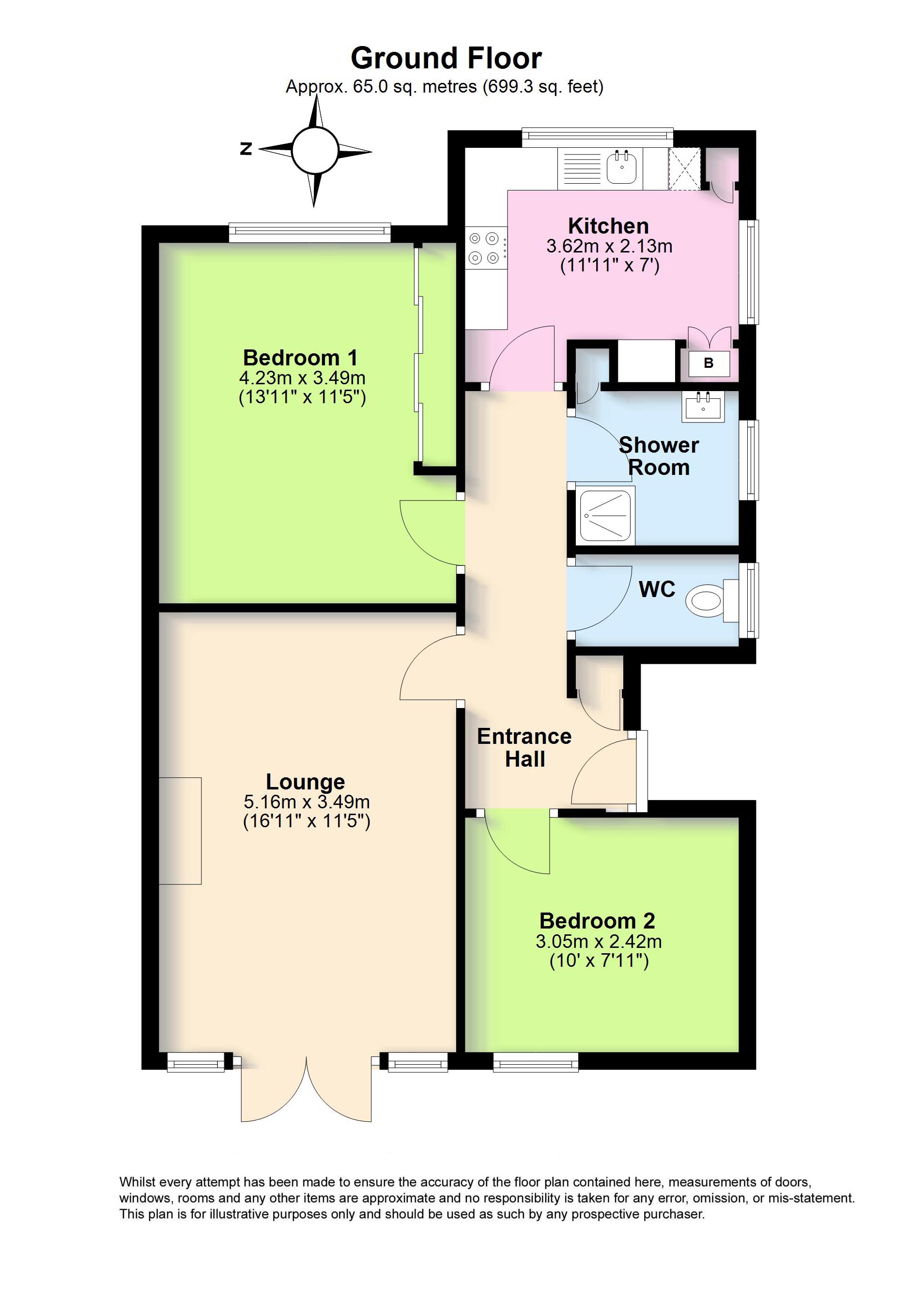 3 Lavender Court,, Ferringham Lane, Worthing floorplan