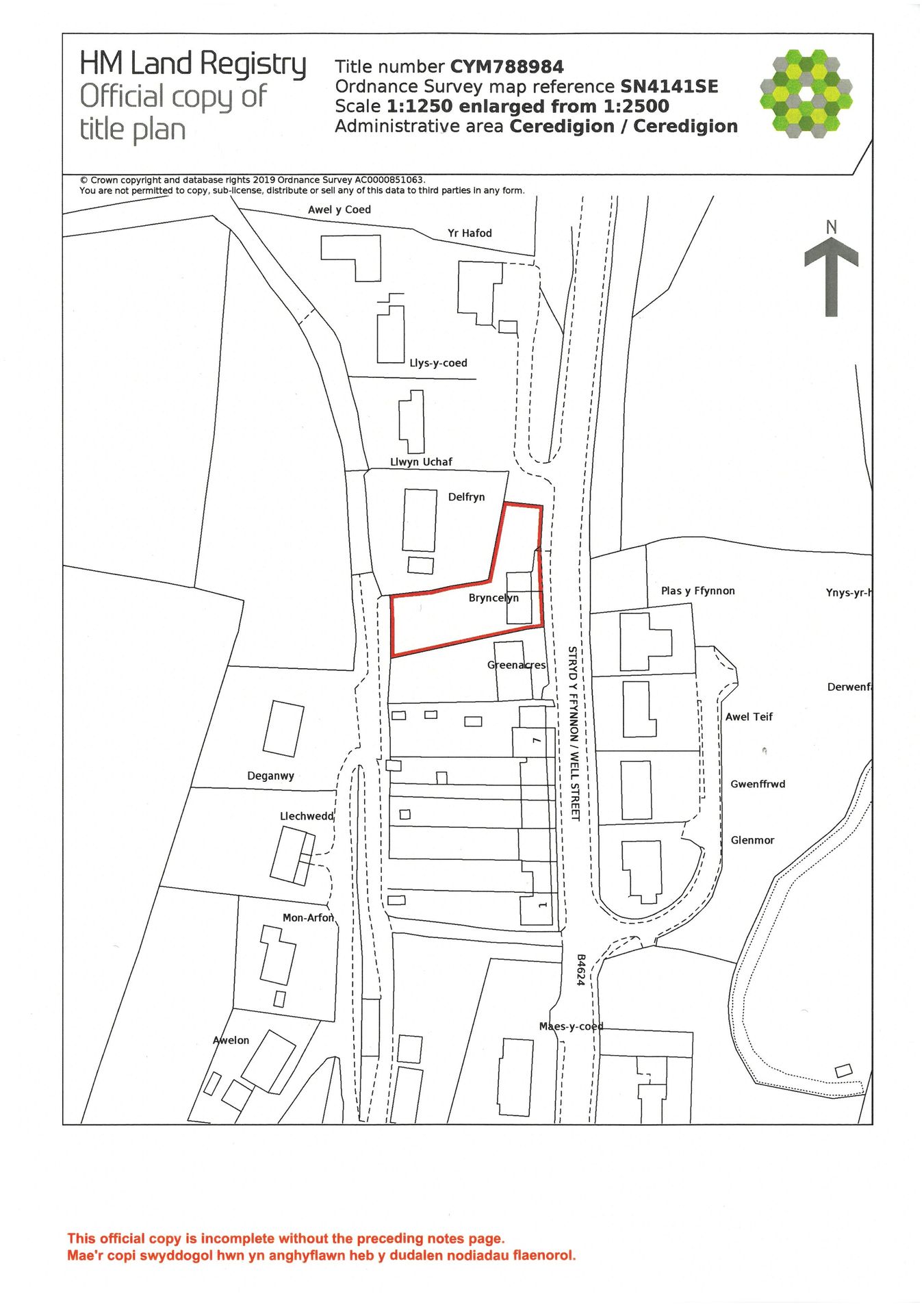Bryncelyn House, Well Street, Llandysul floorplan