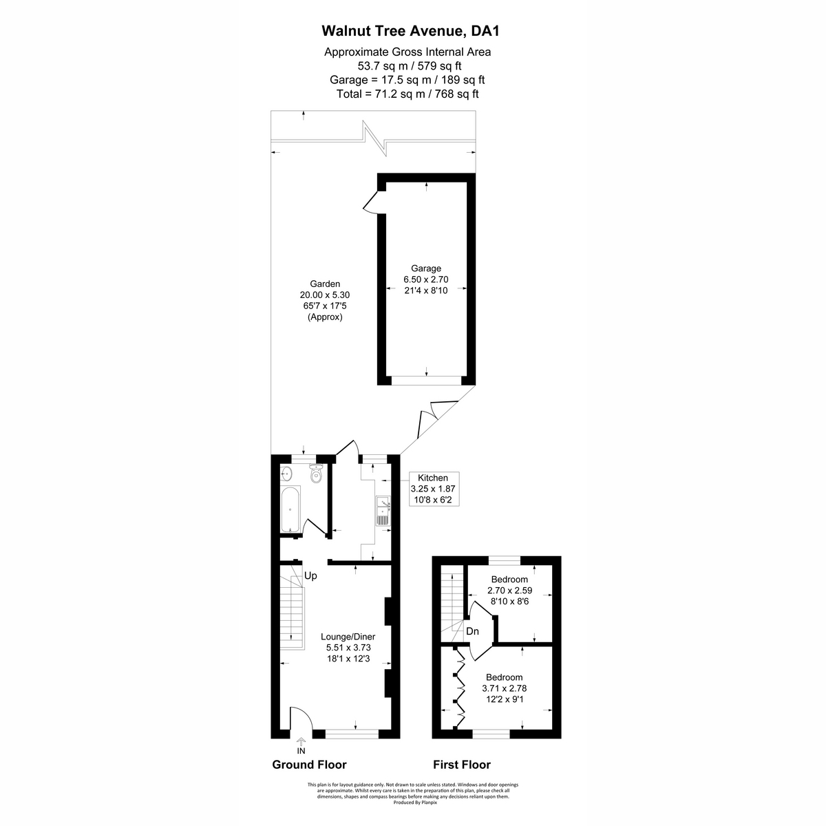 54, Walnut Tree Avenue, Dartford floorplan