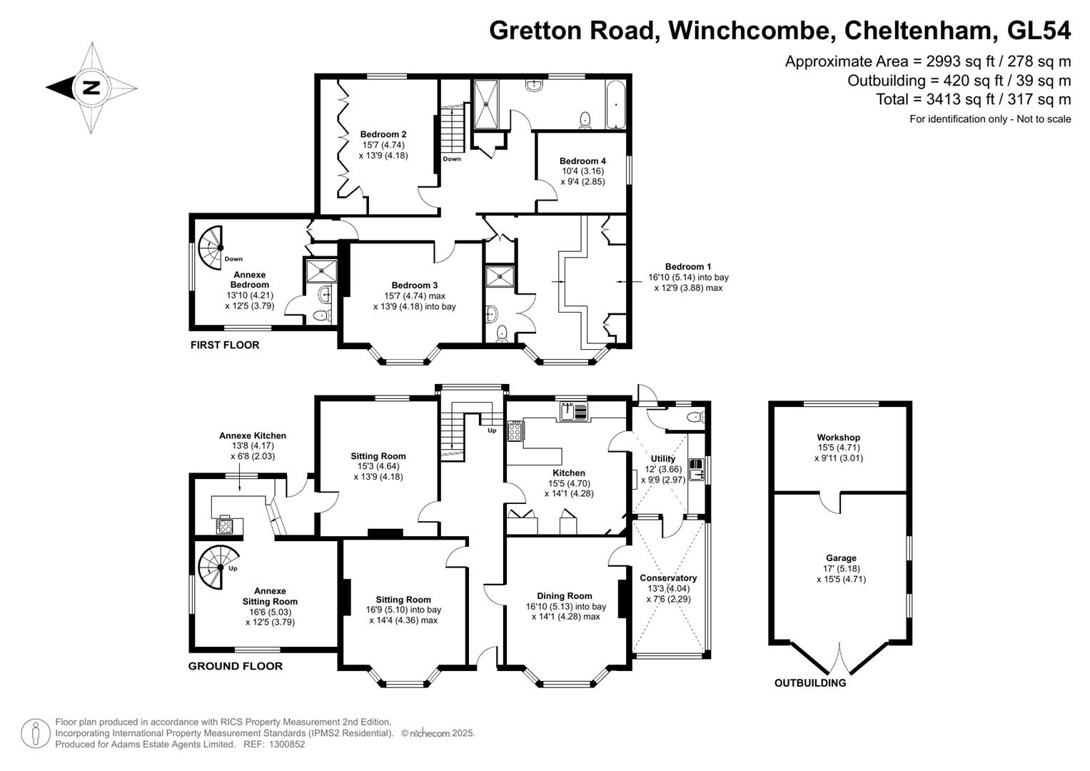 52, Gretton Road, Winchcombe floorplan