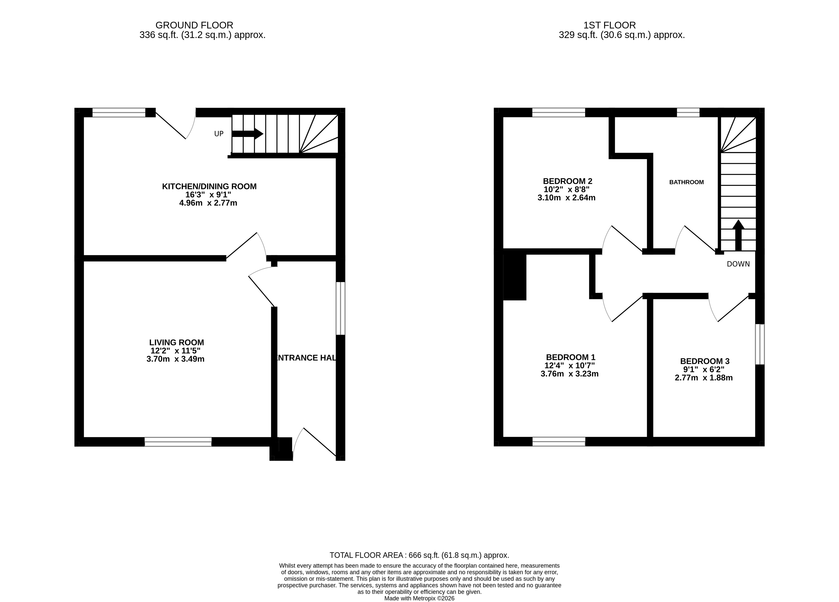 2, Alexandra Ville, Skipton floorplan