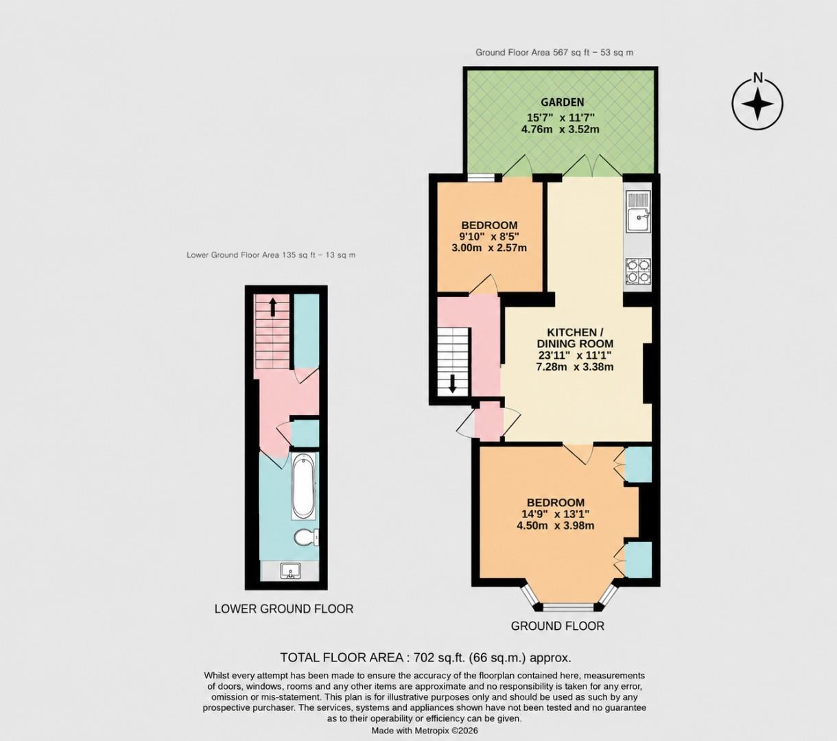 10A, Graham Road, London floorplan