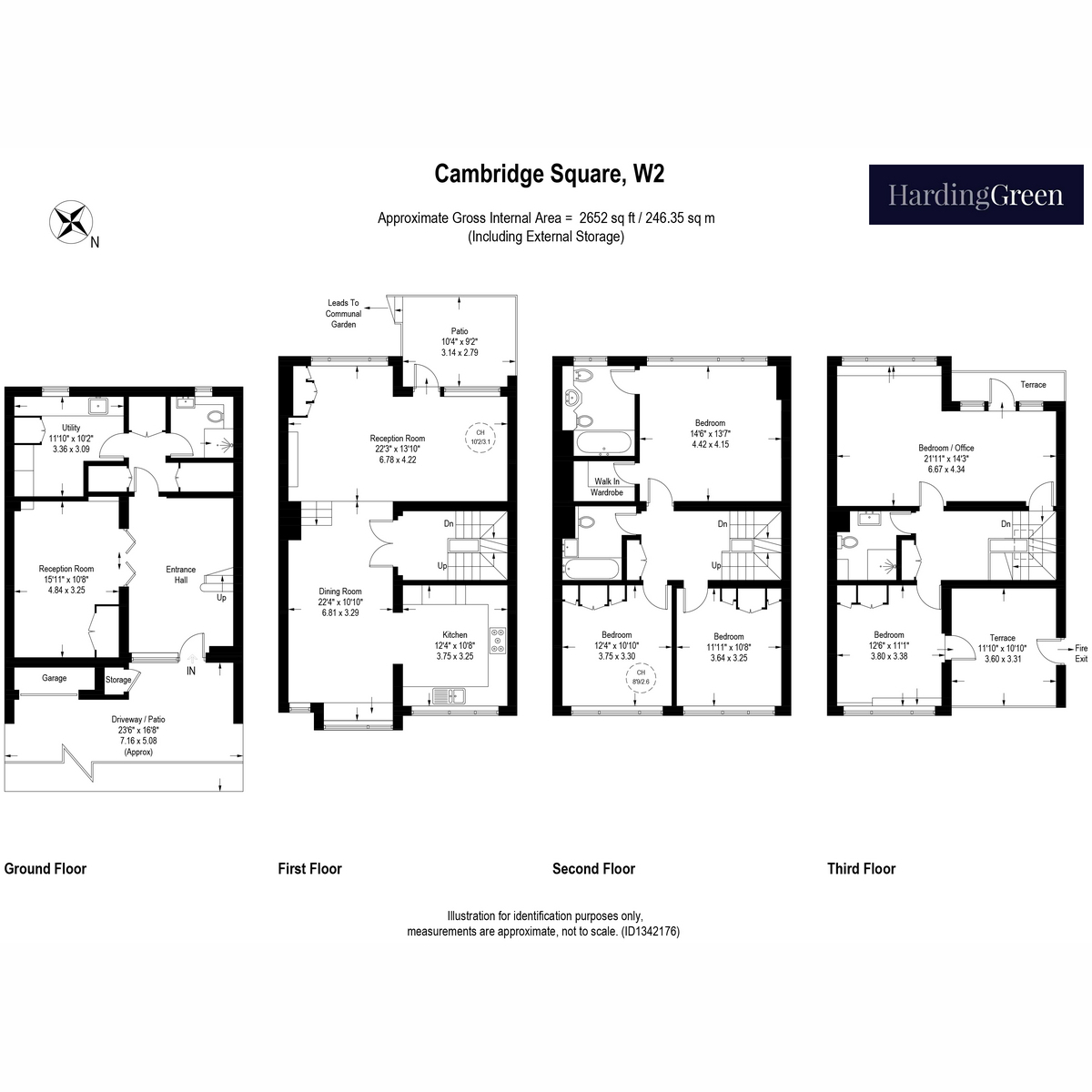 Cambridge Square W2, London floorplan