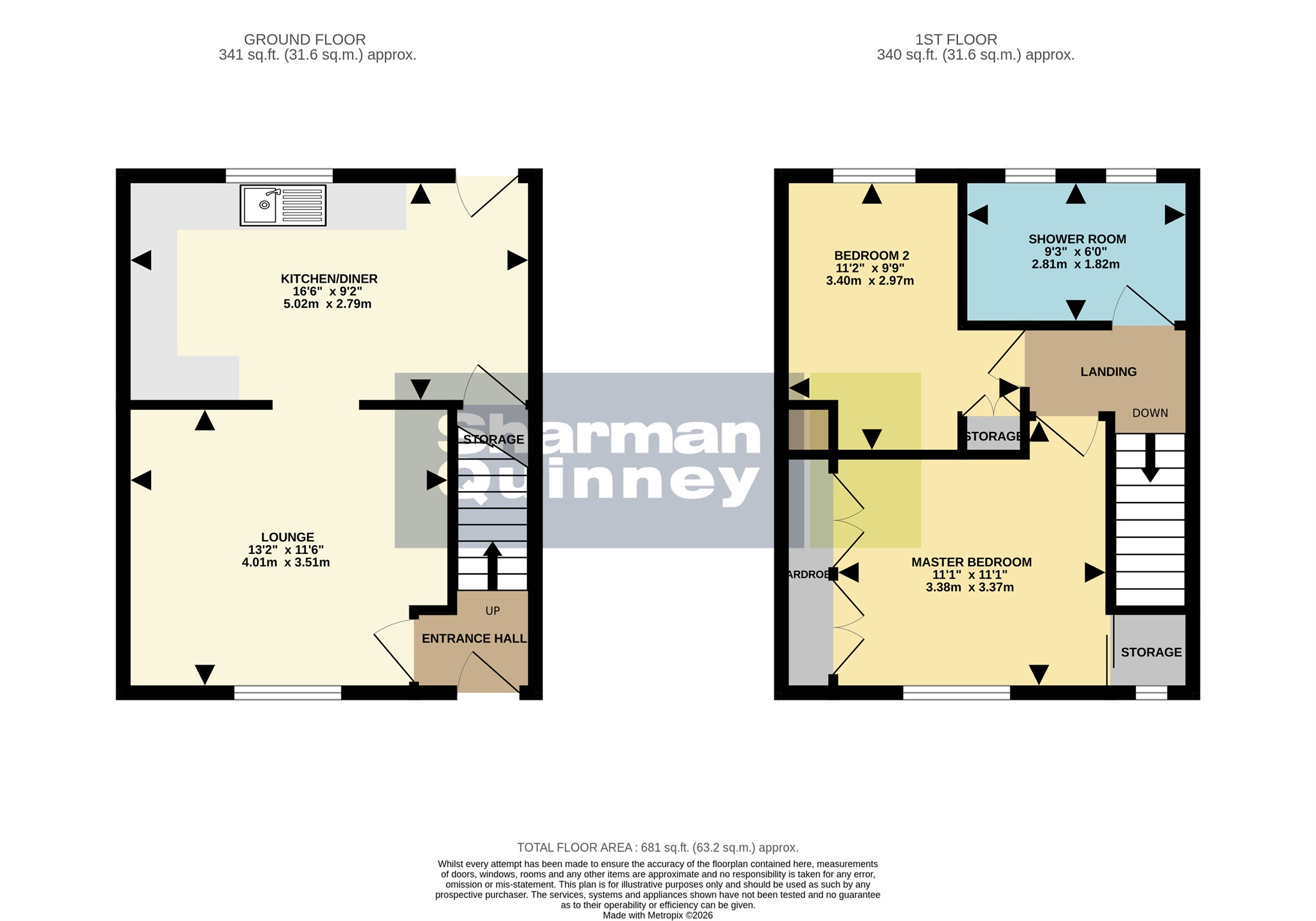 14, Blenheim Road, HUNTINGDON floorplan