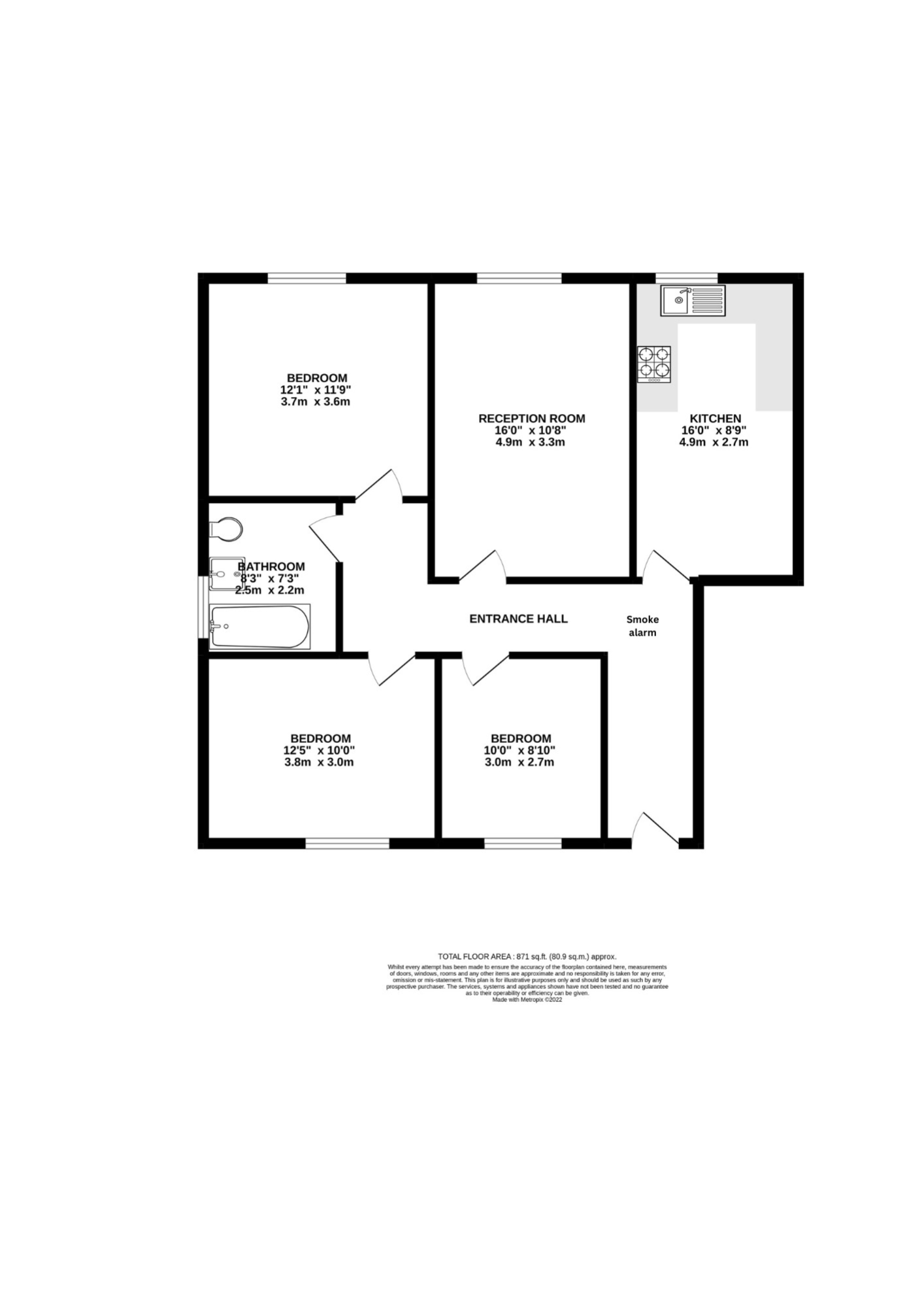 99, Shrewsbury Lane, London floorplan