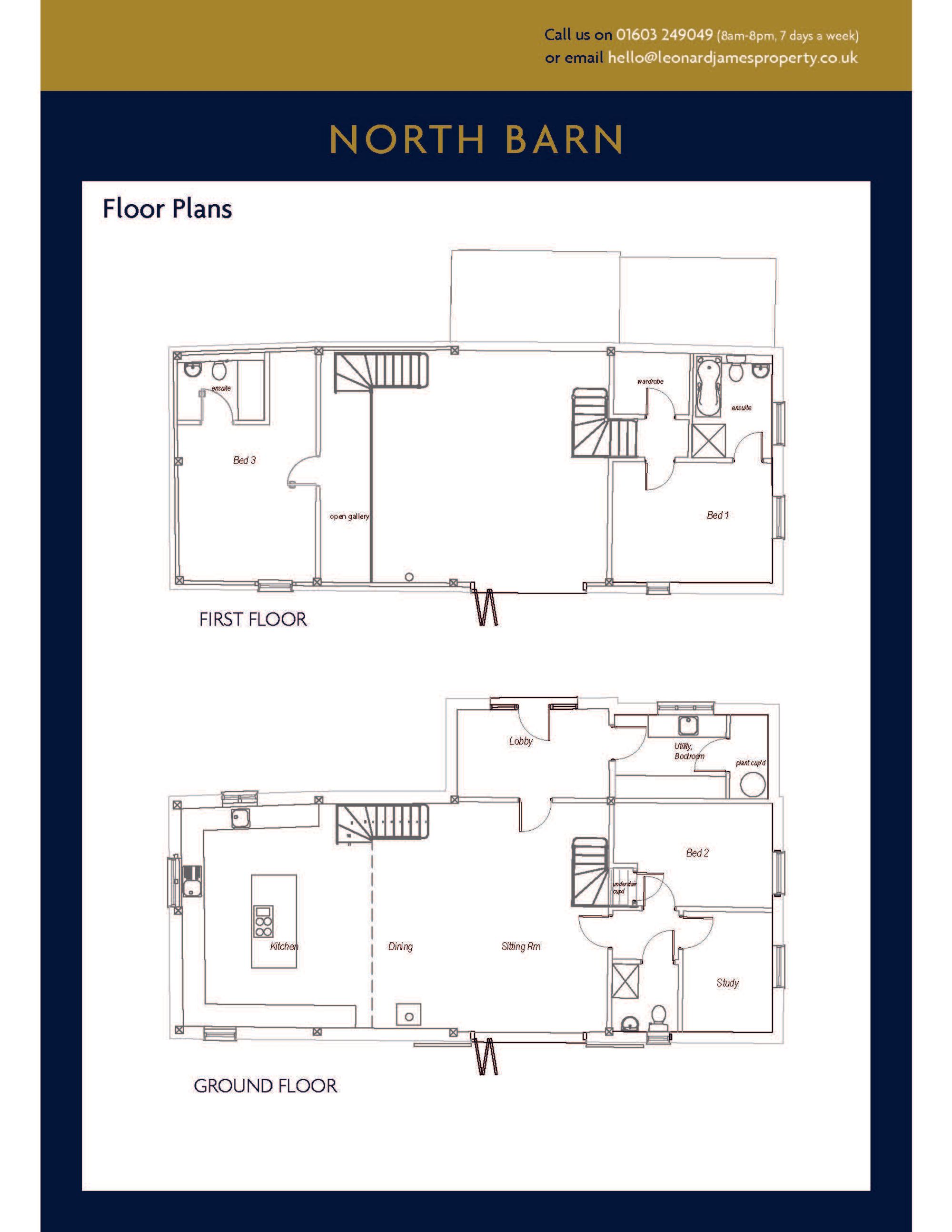 North Barn, White House Farm Barns, Yaxley floorplan