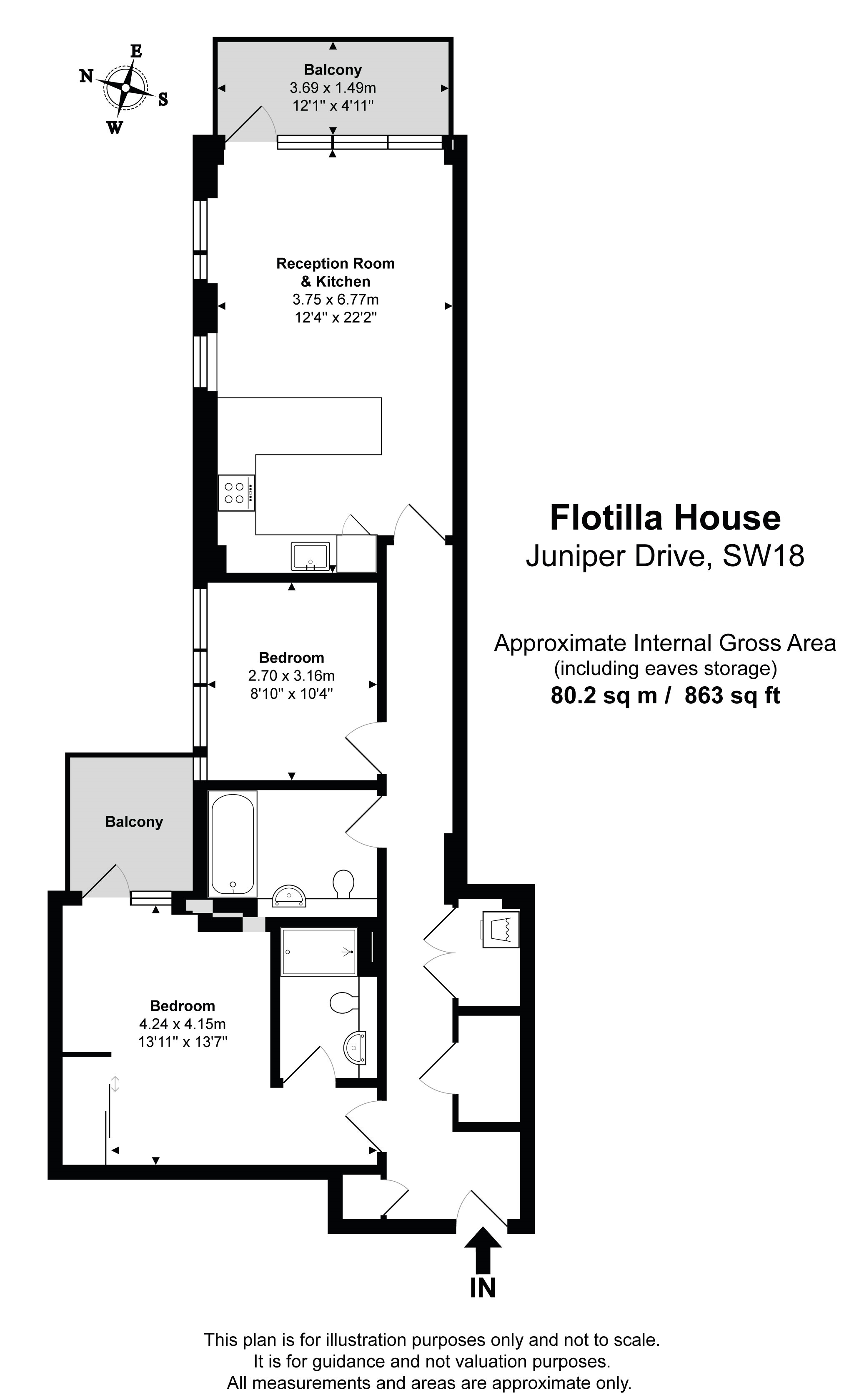 2, Flotilla House, Battersea Reach, Wandsworth floorplan