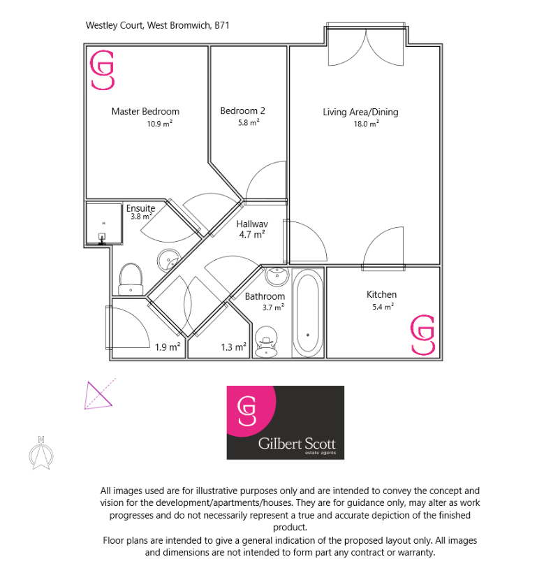 2 Bedrooms Flat for sale in Westley Court, West Midlands B71