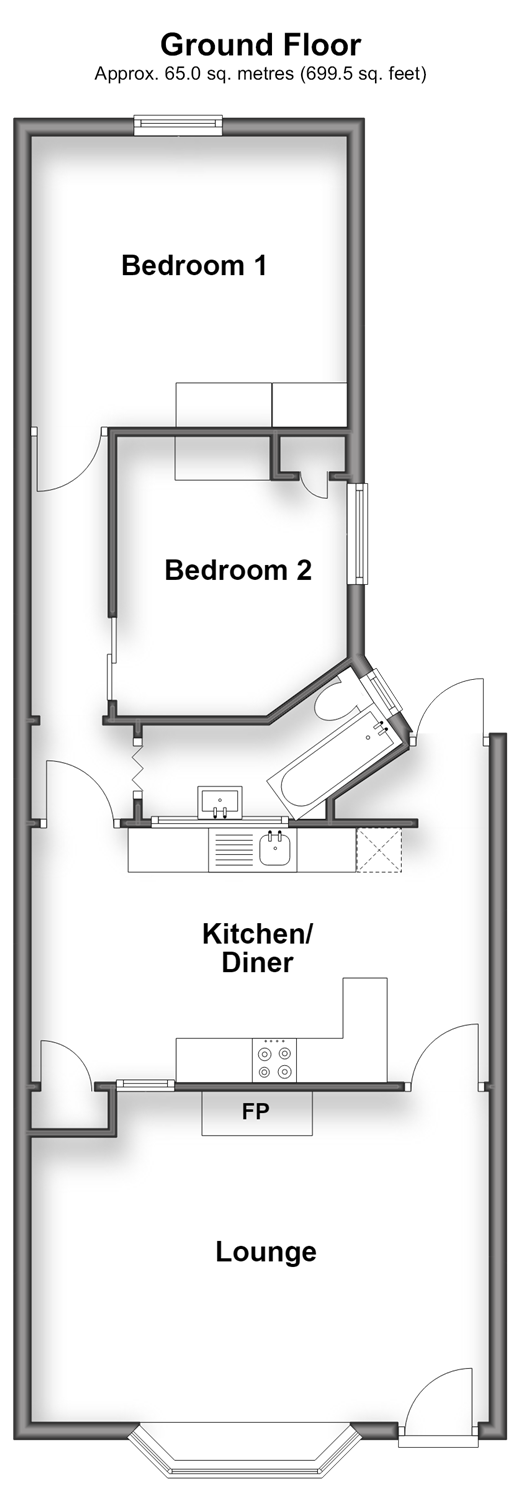 Crescent Road, Brighton floorplan