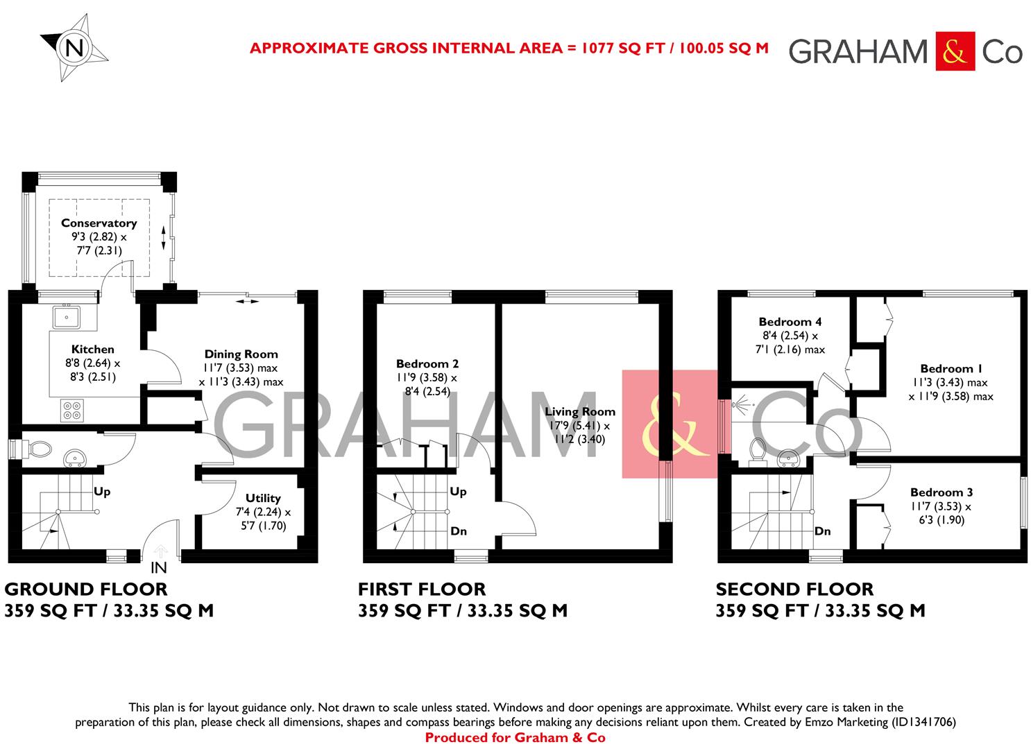 12, Rhodes Square, Andover floorplan