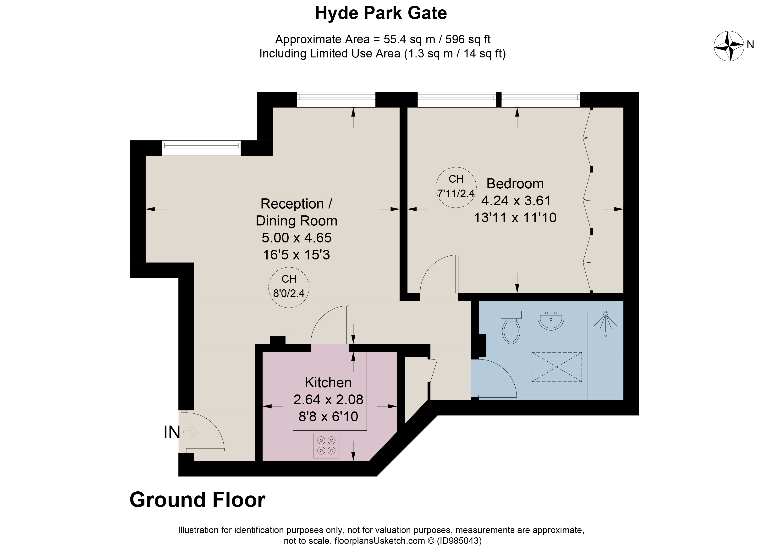Flat 2, Chancellor House, 17, Hyde Park Gate, London floorplan