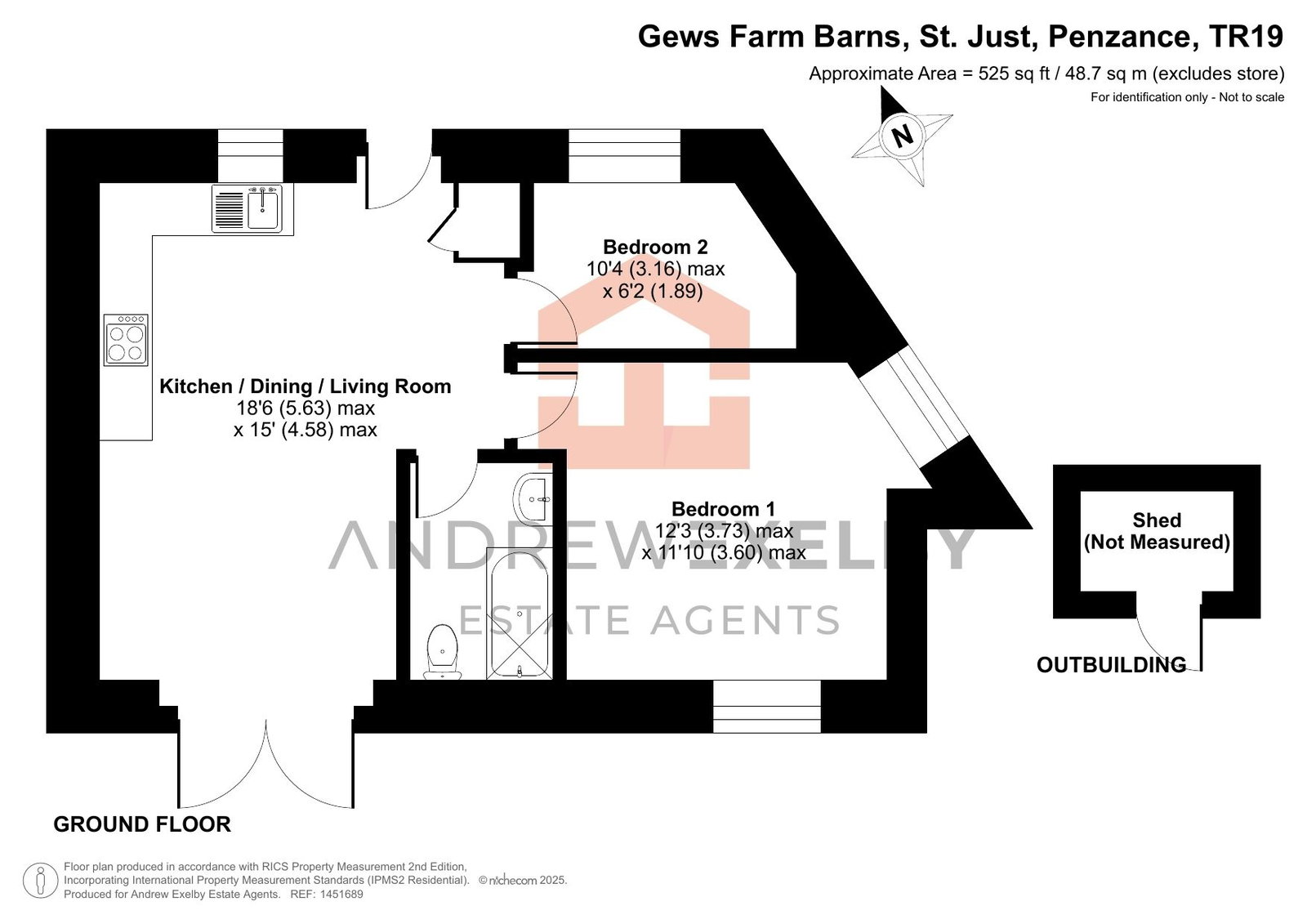 5, Gews Farm Barns, St Just floorplan