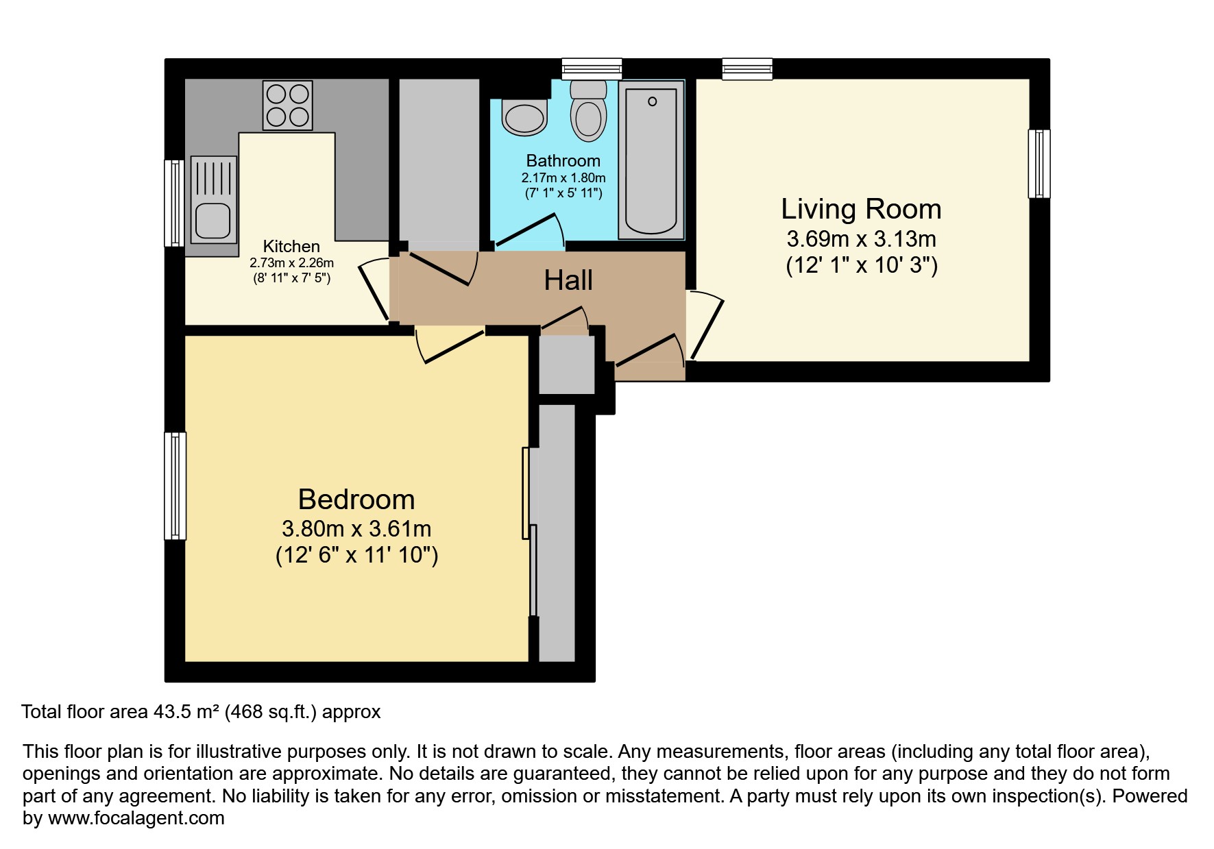 16, Oak Apple Court, London floorplan
