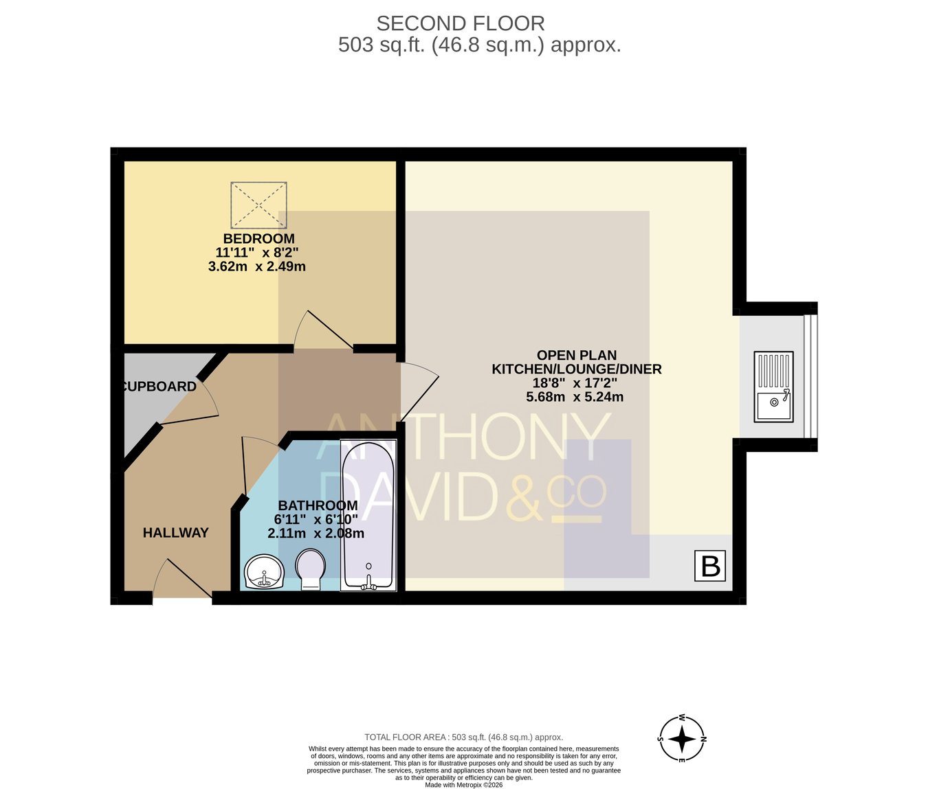 12 Stephanie Court, 73 Poole Road, Poole floorplan