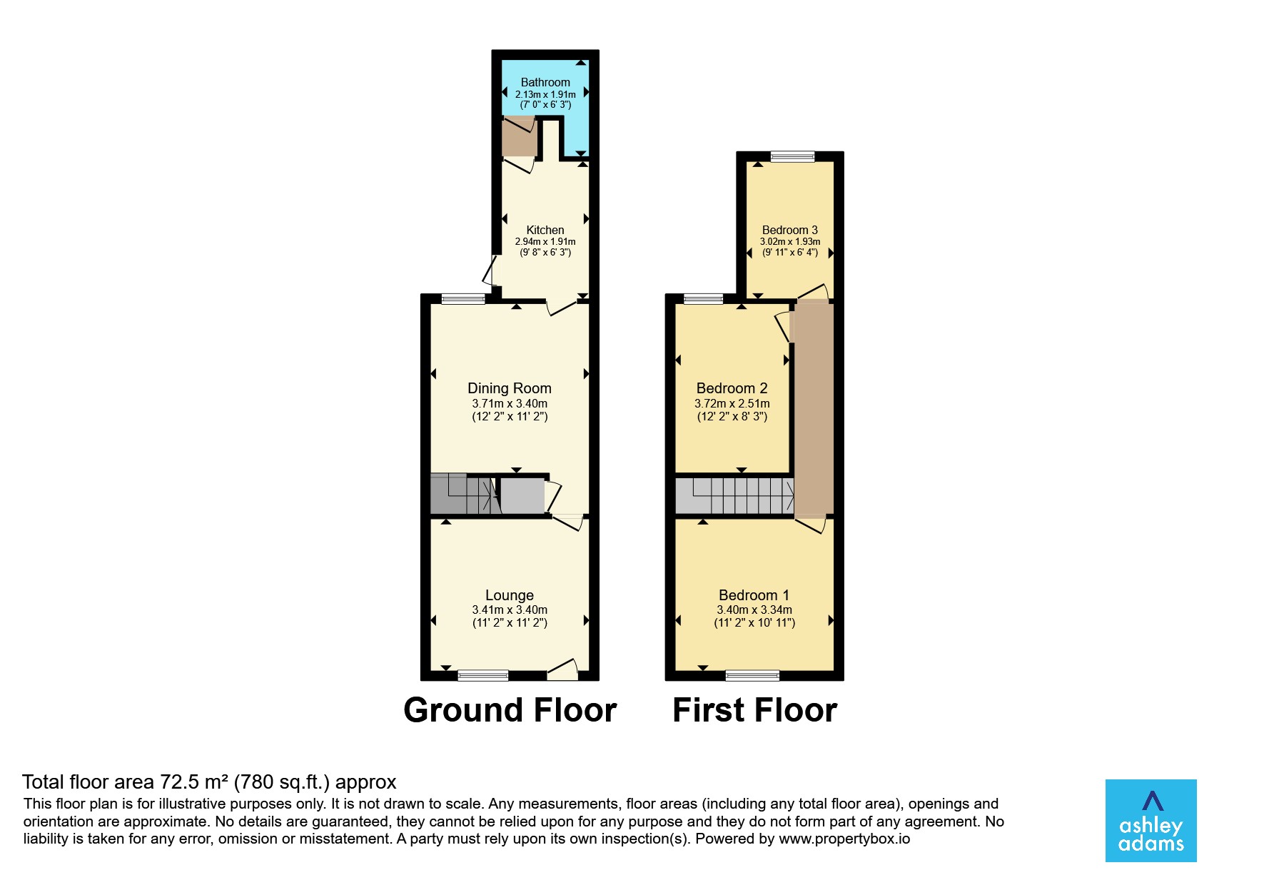 42, St. Giles Road, Derby floorplan