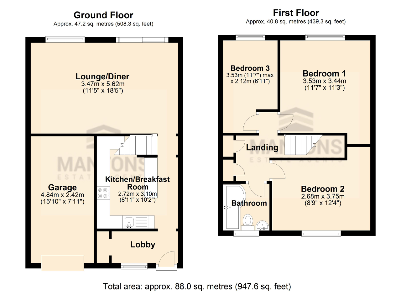 3 Bedrooms Terraced house for sale in Kinross Crescent, Luton, Bedfordshire LU3