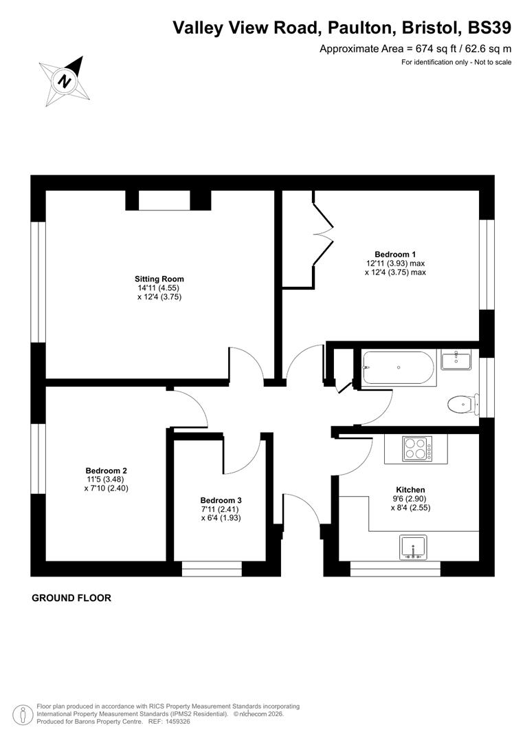14, Valley View Road, Paulton floorplan