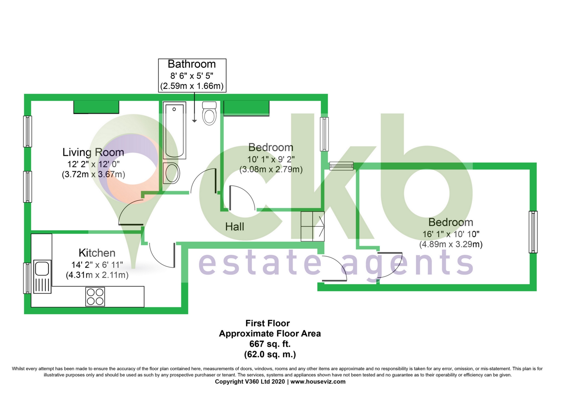 Kent House Road, Sydenham SE26, 2 bedroom flat for sale 57255674
