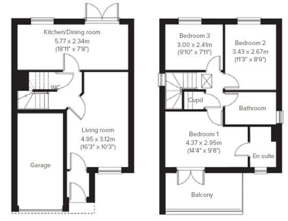 35, Fallow Park, Wallsend floorplan