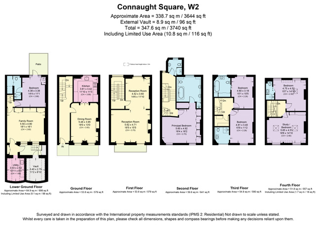 36, Connaught Square, London floorplan