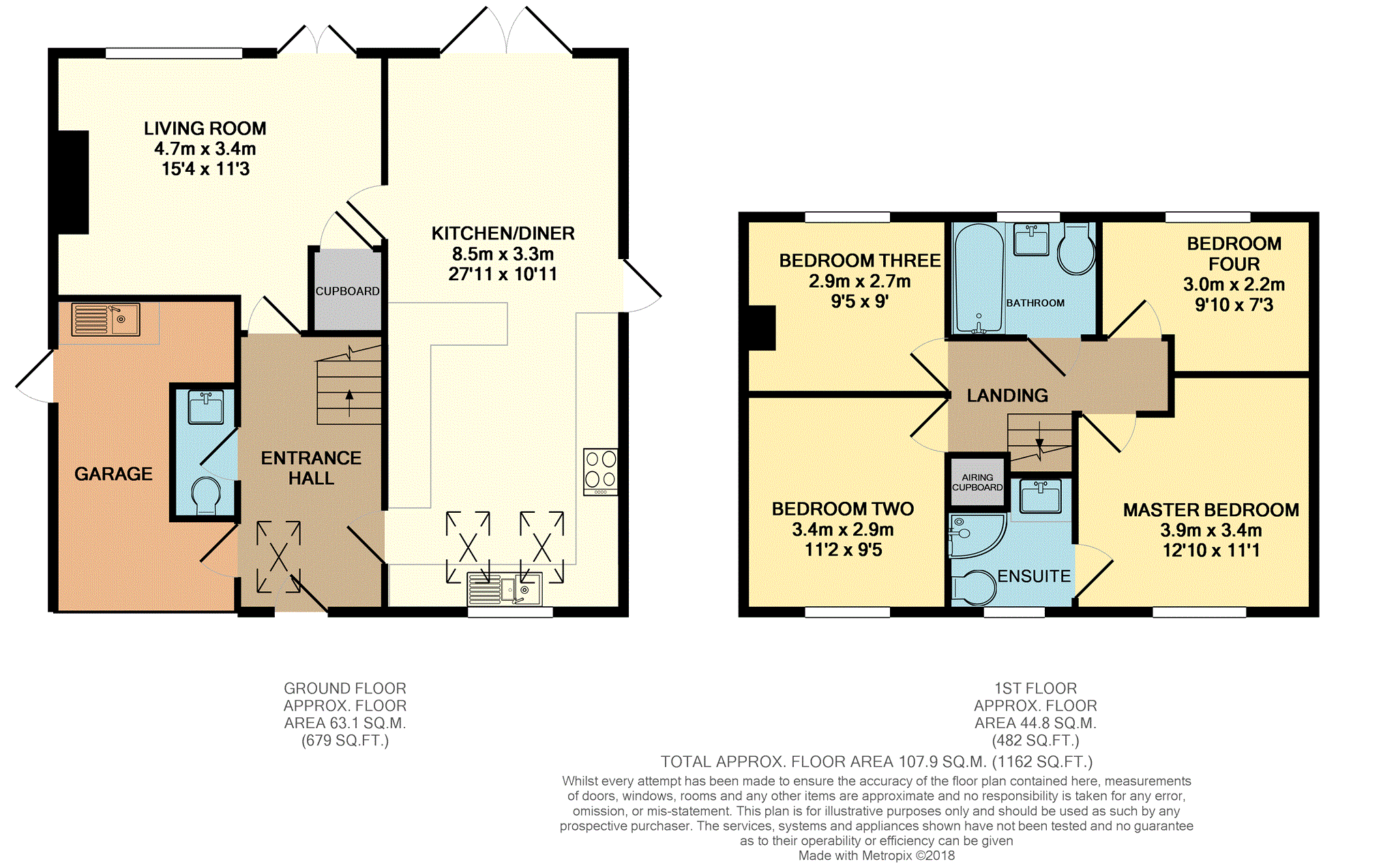 4 Bedrooms Detached house for sale in School Lane, Addlestone KT15