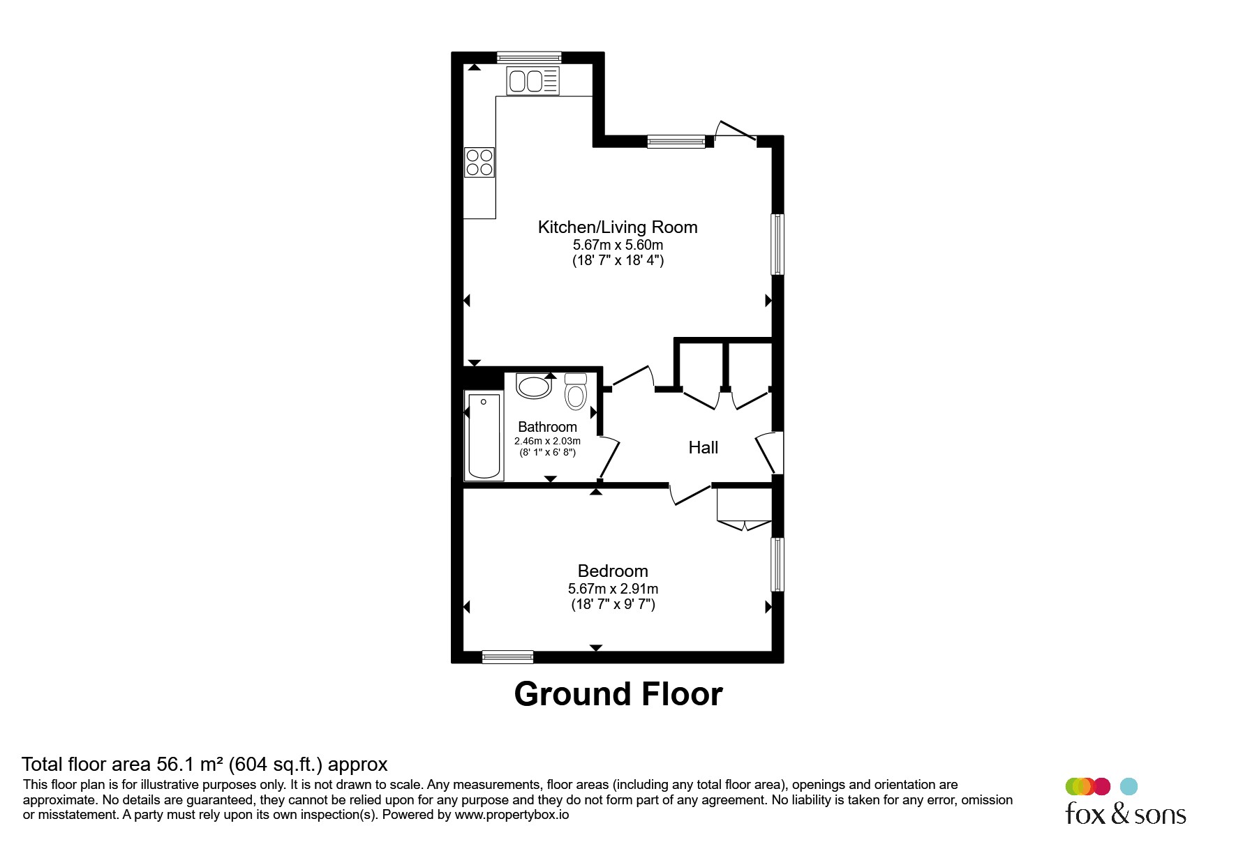 44, Laxton Close, Southampton floorplan