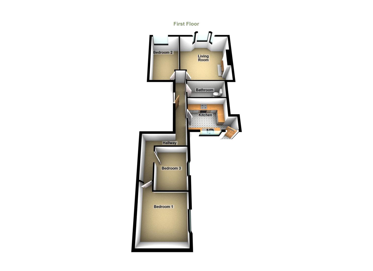 38B, Diamond Street, Saltburn-By-The-Sea floorplan
