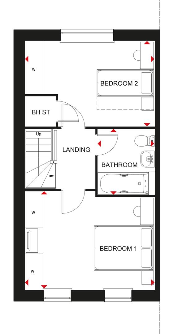 Plot 414 Holywell, 95, Mossfield Way, Whitchurch floorplan