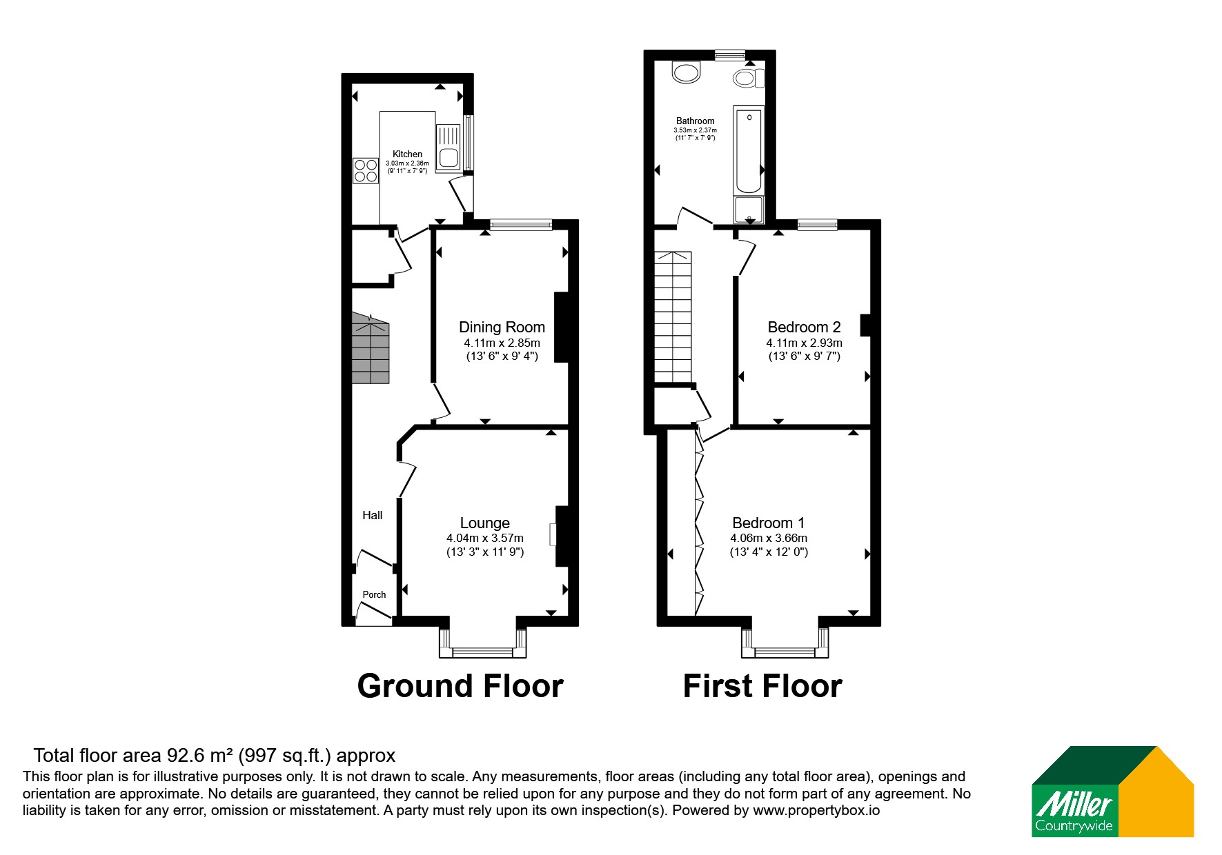 7, Roche Road, St. Austell floorplan