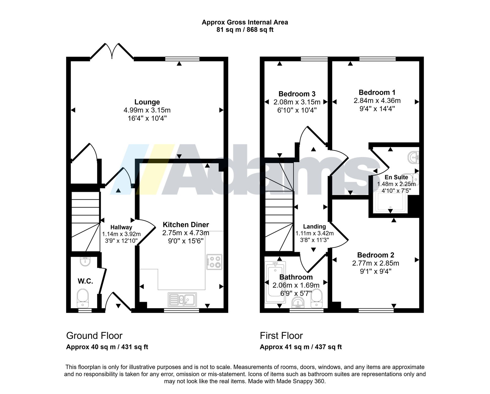 67, Wharford Lane, runcorn floorplan